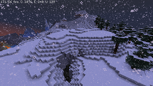 snowy slope minecraft 1.18